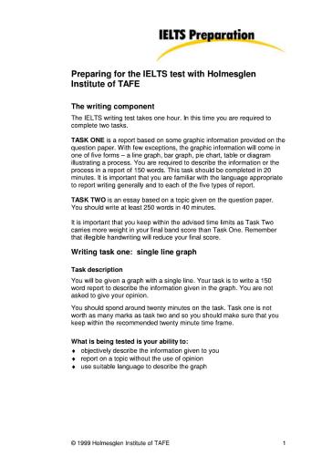IELTS writing task 1