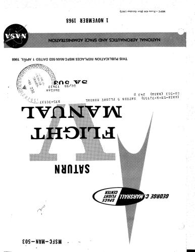 NASA. Saturn V Flight manual