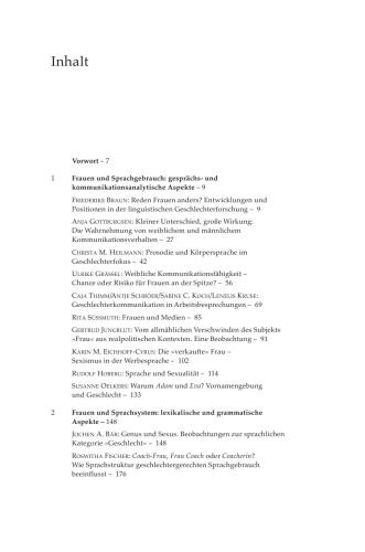 Duden Thema Deutsch 5. Adam, Eva und die Sprache. Beiträge zur Geschlechterforschung