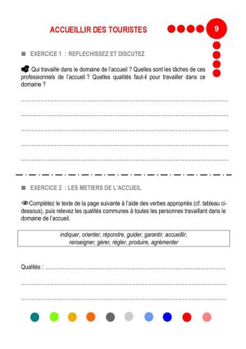 Français du tourisme: Accueil