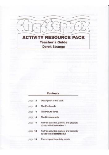 New Chatterbox. Level 1: Activity Resource Pack: Teacher's Guide