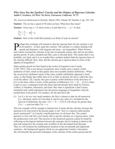 35000 знаков. Who gave us the Epsilon?