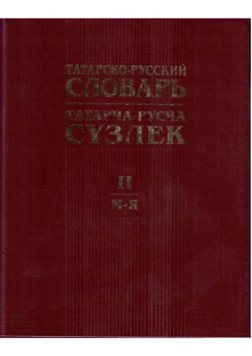 Татарско-русский словарь. Том 2 (Татарча-русча сүзлек)