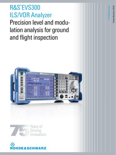 R&S EVS300 ILS/VOR Analyzer