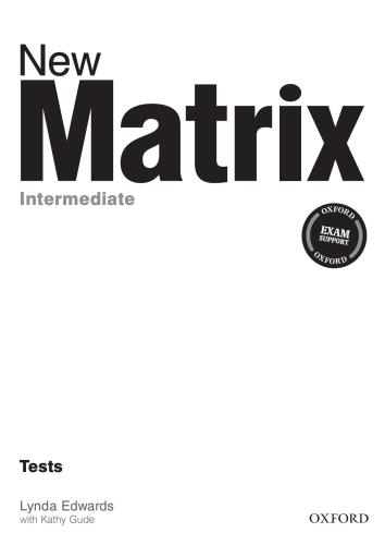 New Matrix Intermediate. Tests