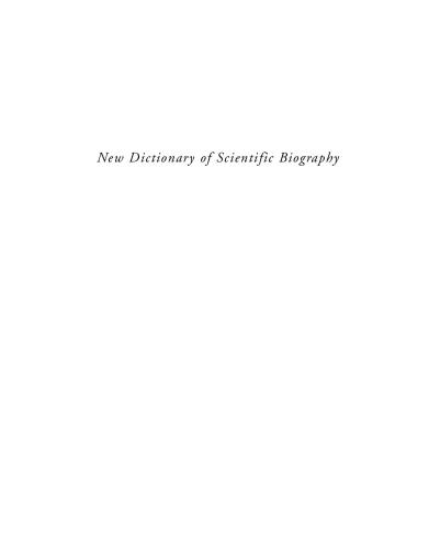 New Dictionary of Scientific Biography. Vol.3. Fairey - Hypatia