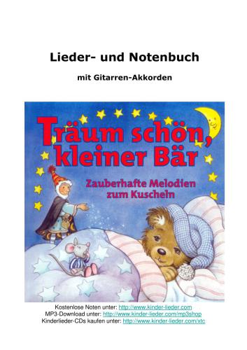 Träum schön, kleiner Bär