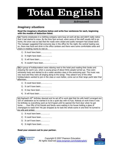 Total English Advanced Additional Materials