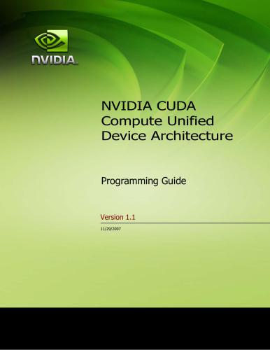 CUDA Programming Guide Version 1.1