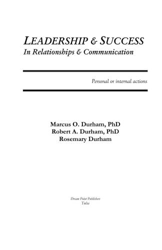 Leadership & Success in Relationships & Communication