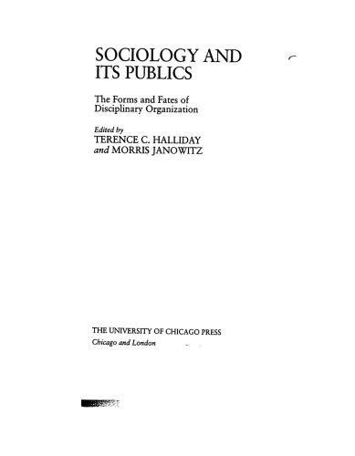 Sociology, Other Disciplines, and the Project of General Uniderstanding of Social Life