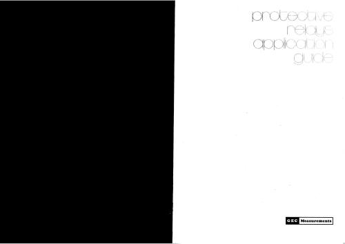 GEC Measurements. Protective relays application guide