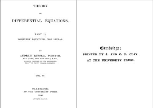 Theory Of Differential Equations. Part 2: Ordinary Equations, Not Linear. Volume 3