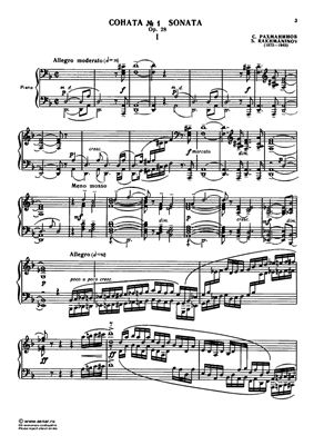 Соната для фортепиано №1 Op.28