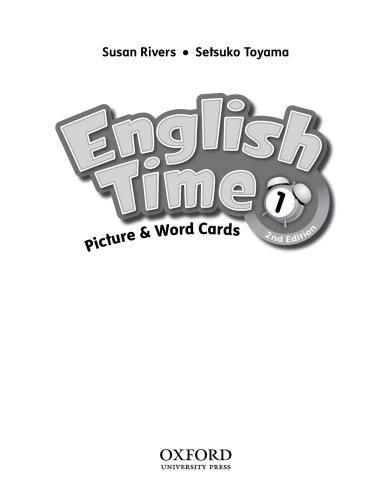 English Time 1. Picture and Word Cards