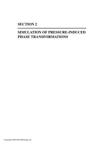 High Pressure Surface Science and Engineering