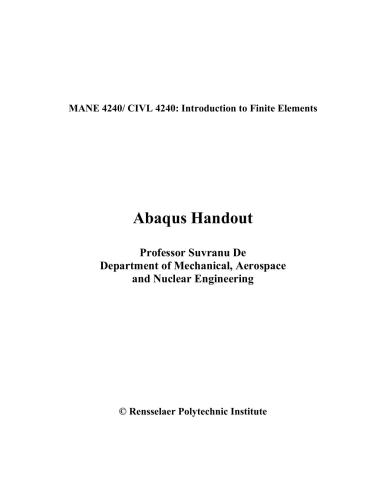 Abaqus Handout