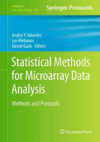 Statistical Methods for Microarray Data Analysis: Methods and Protocol