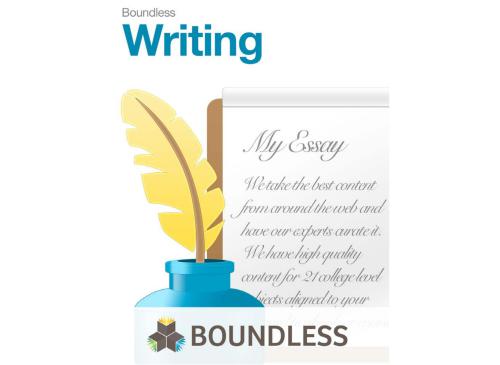 Boundless. Writing