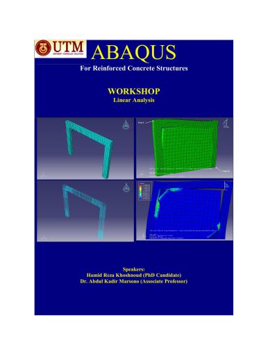 ABAQUS for Reinforced Concrete Structures