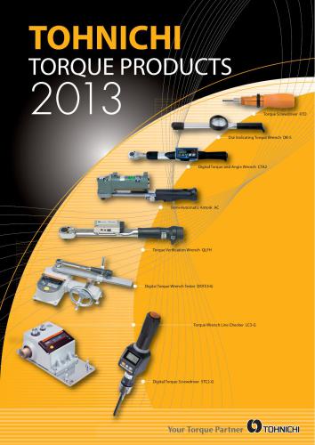 Tohnichi Torque Products 2013