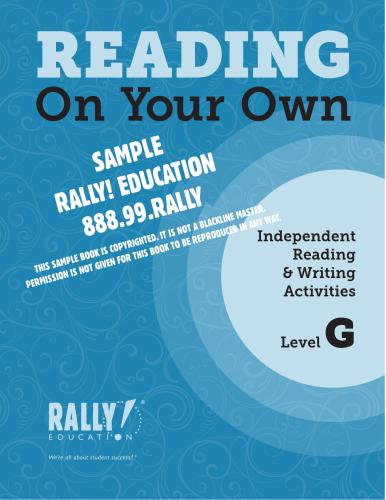 Reading On Your Own. Level G