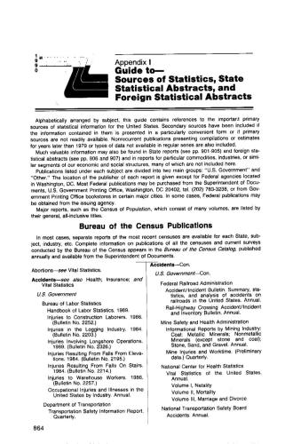 Statistical Abstracts of the United States 1990