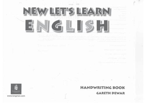 New Let's Learn English 1 Handwriting Book Pack