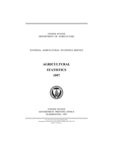 Agricultural statistics 1997