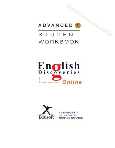 English Discoveries Online. Advanced 1 - Student Workbook