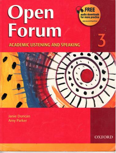 Open Forum 3. Academic listening and speaking