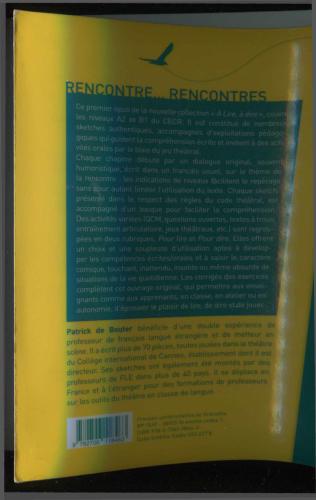 Rencontre. Rencontres. Sketches à lire, à dire, à jouer (A2-B1)