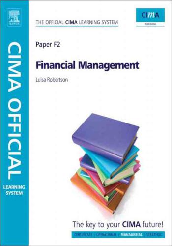 CIMA F2 Official Learning System - Financial Management