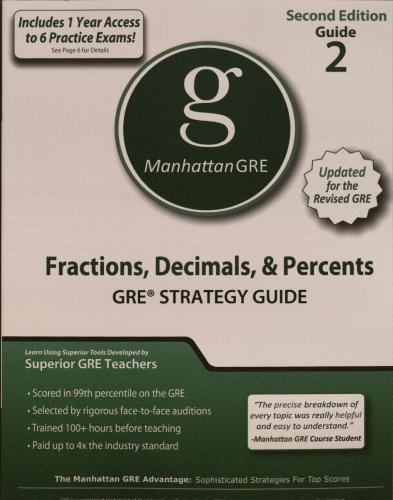 Manhattan GRE: Fractions, Decimals & Percents