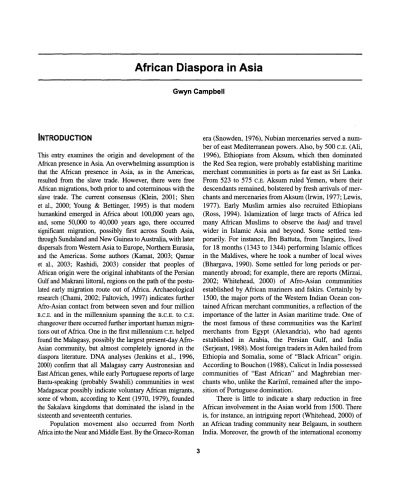 Encyclopedia of Diasporas: Immigrant and Refugee Cultures Around the World