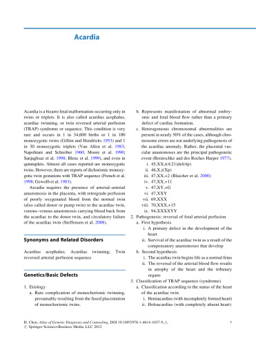 Atlas of Genetic Diagnosis and Counseling