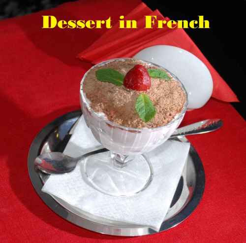 Dessert in French