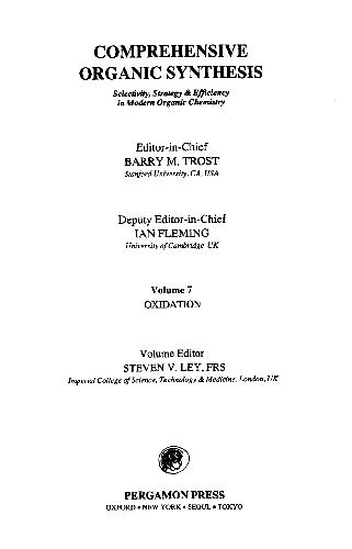 Comprehensive Organic Synthesis. Oxidation
