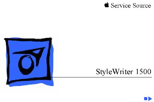 Apple Color StyleWriter 1500 Service Source