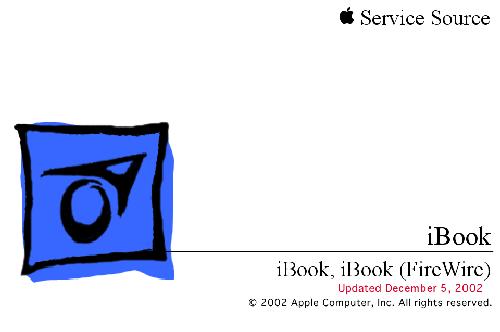 APPLE SERVICE MANUALS iBOOK Firewire