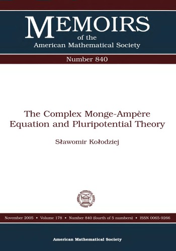 The Complex Monge-Ampere Equation And Pluripotential Theory