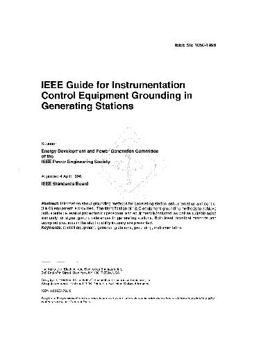 Guide for Instrumentation Control (Grounding)-IEEE STD 1050