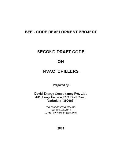 HVAC Chillers code draft