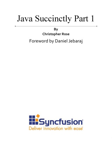 Java Succinctly part 1