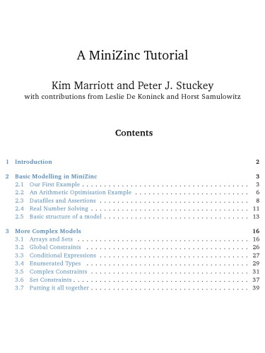 A MiniZinc Tutorial