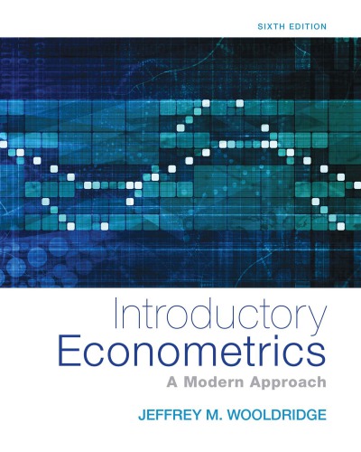 Introductory econometrics. A modern approach