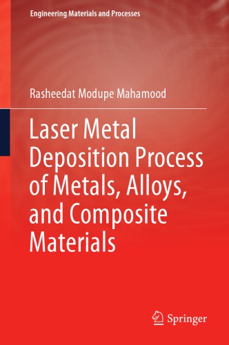 Laser metal deposition process of metals, alloys, and composite materials