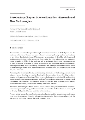 Science Education - Research and New Technologies