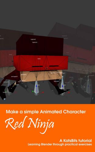 Red Ninja, make a simple animated character in Blender 3D