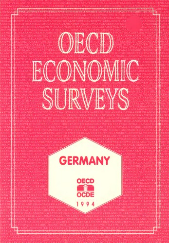 OECD Economic Surveys : 1993-1994 : Germany